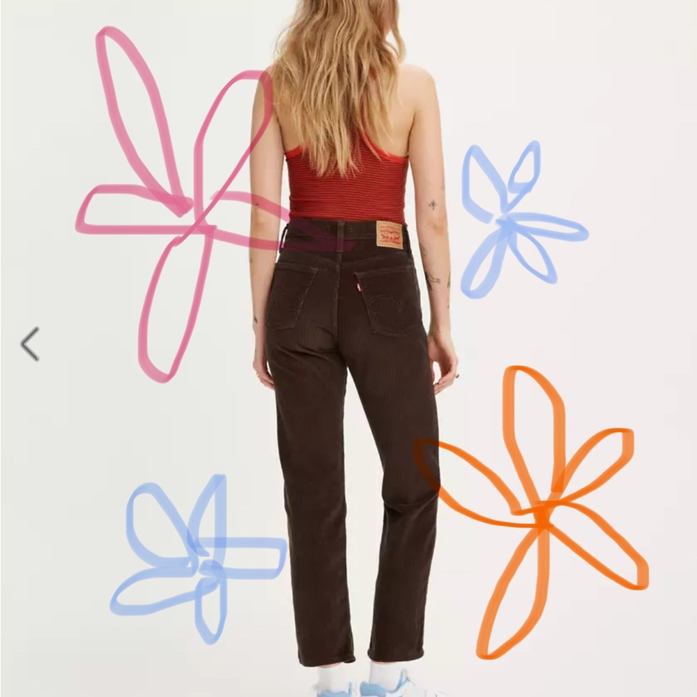 Levi's Dark Brown Straight Leg Pants